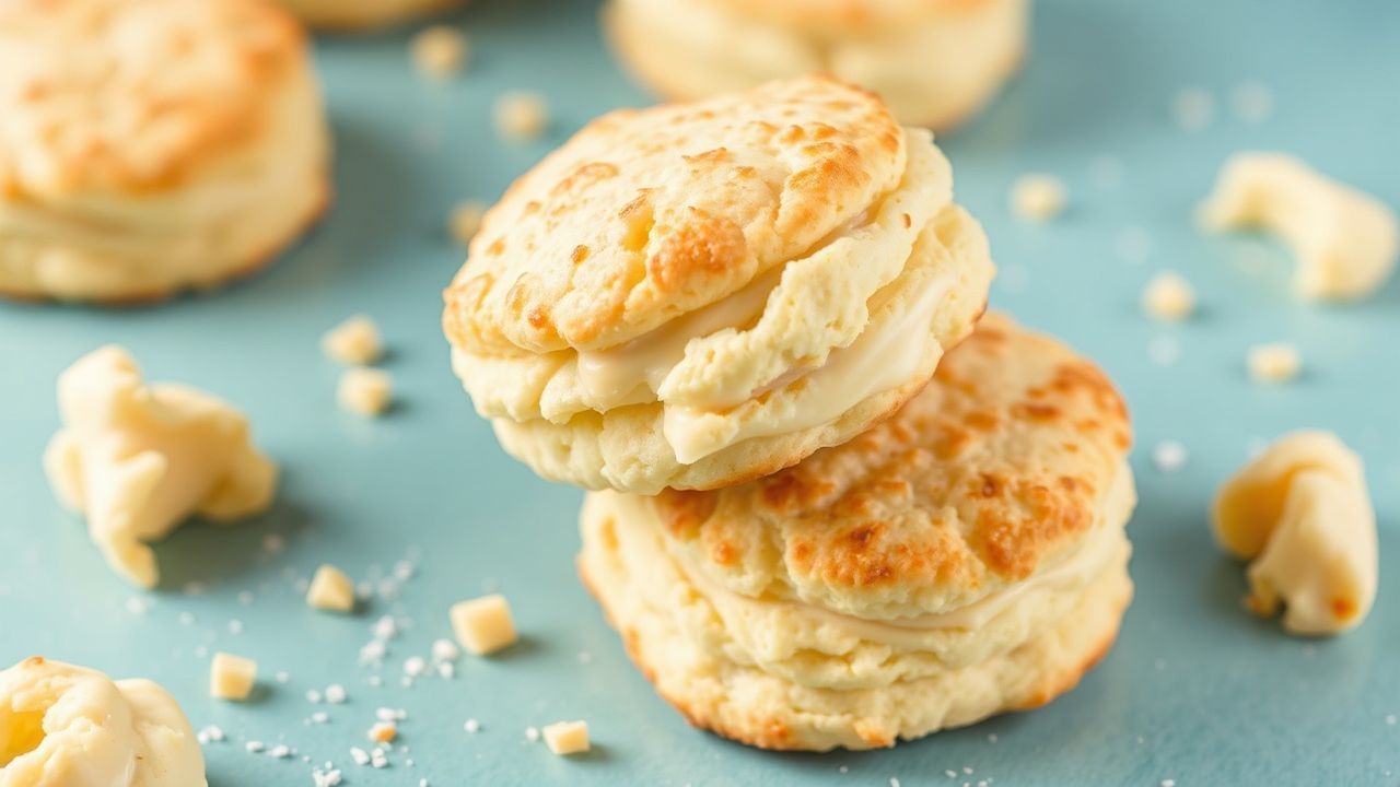 بسكويت منفوخ وطري على طبق، يلمح إلى أسرار قوامه الهش والنعومة