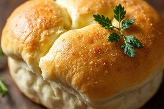 رولز باركر هاوس منزلي ناعم وهش، على طبق مع زبدة