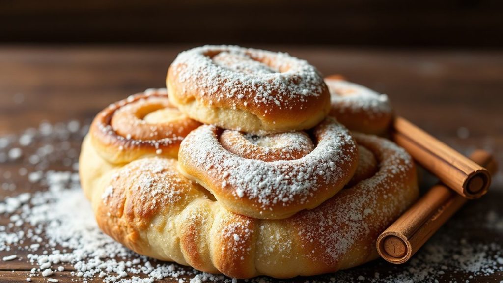 golden perfect homemade cinnamon rolls