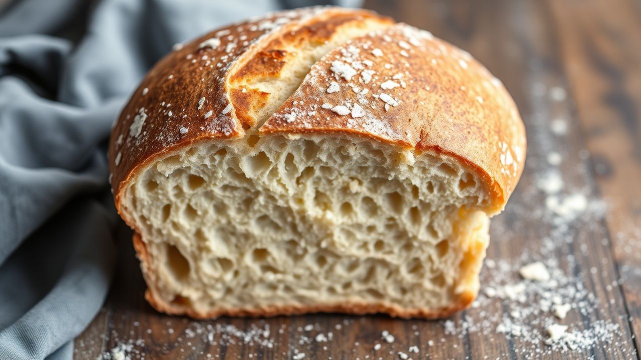 يدان تشكلان عجينة خبز ساوردو لقرص ذهبي مقرمش