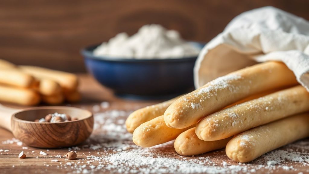 Golden crunchy and soft Breadsticks cooling on a lined baking sheet