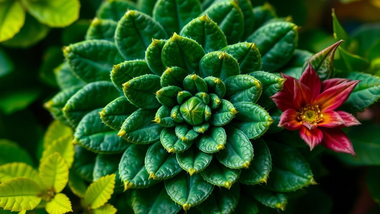 شاشتان هاتف تعرضان PictureThis وSeek يحددان نباتًا أخضرًا