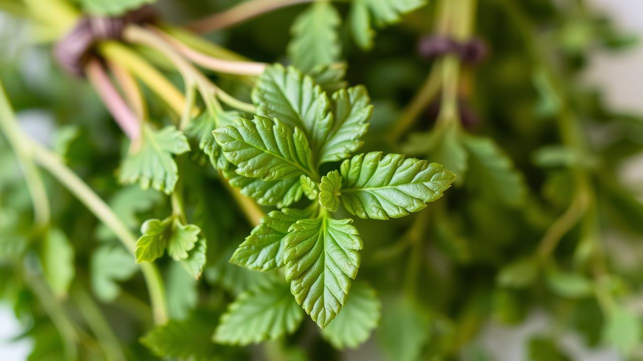 أعشاب معلقة تجف ببطء مع أدوات منزلية لتسريع عملية التجفيف