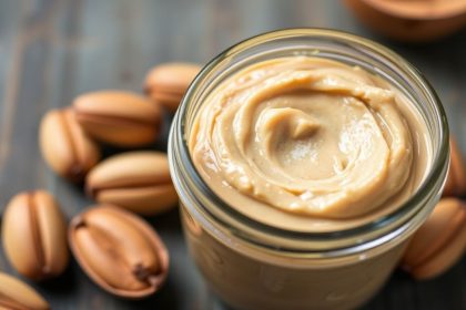 مكسرات برية محمصة ومفرومة لصنع زبدة مكسرات منزلية