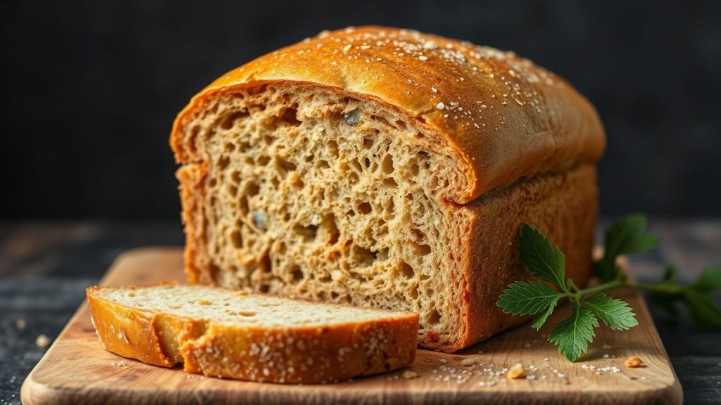 Revived bread strata plated