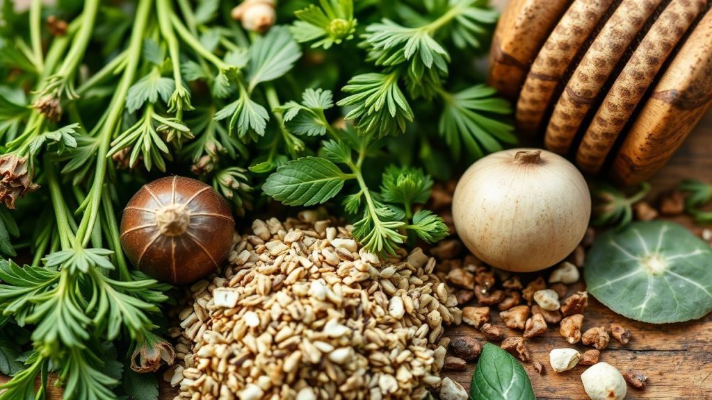 Herbs hanging to dry