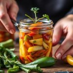 جياردينيرا على طراز شيكاغو محلية الصنع: فلفل وخضروات مخللة مقرمشة وحامضة