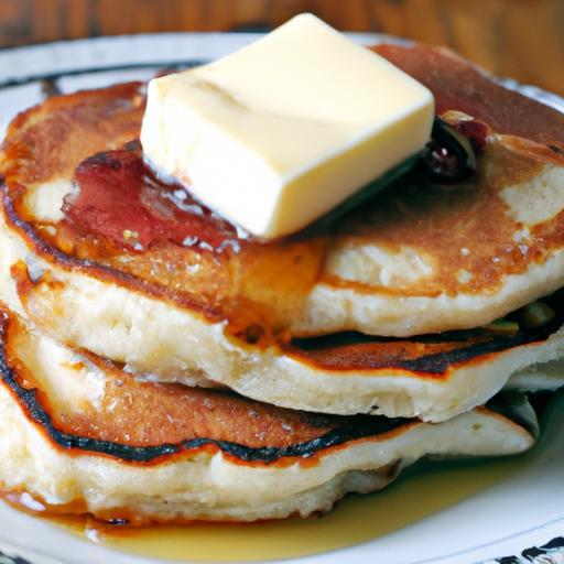 Fluffy Sourdough Pancakes with Homemade Butter & Jam Delight