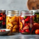 جرار مملوءة بالمربى تغلي في حمام مائي، فن وعلم إطلاق النكهة