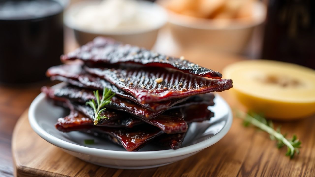 شرائح جيركي منزلية متبلة بتتبيلات مميزة