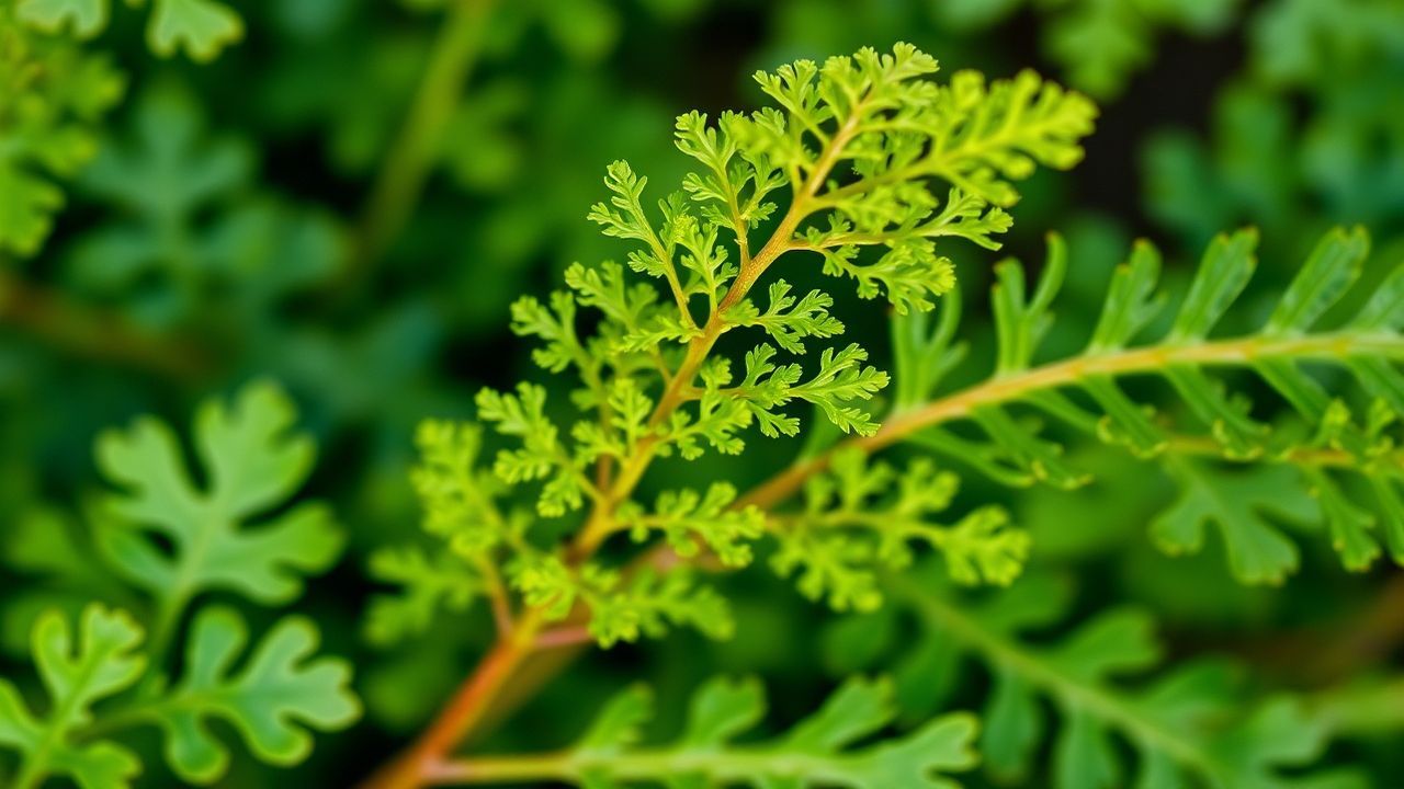 يدان تقطفان أوراق كيرلي دوك خضراء مجعدة من نبات بري