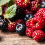 توت بري بدرجات نضج مختلفة على غصن يوضح مدة بقاء الثمرة