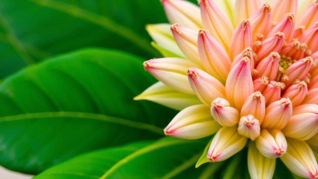 صور قريبة لأوراق وسيقان وأزهار نباتات مختلفة مع كتاب دليل التعرّف