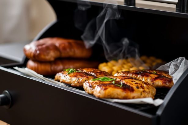 مشواة كهربائية رائدة 2024 تنبعث منها سحب دخان الشواء