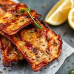 جيركي ديك رومي بالليمون والأعشاب، شرائح منزلية على لوح خشبي