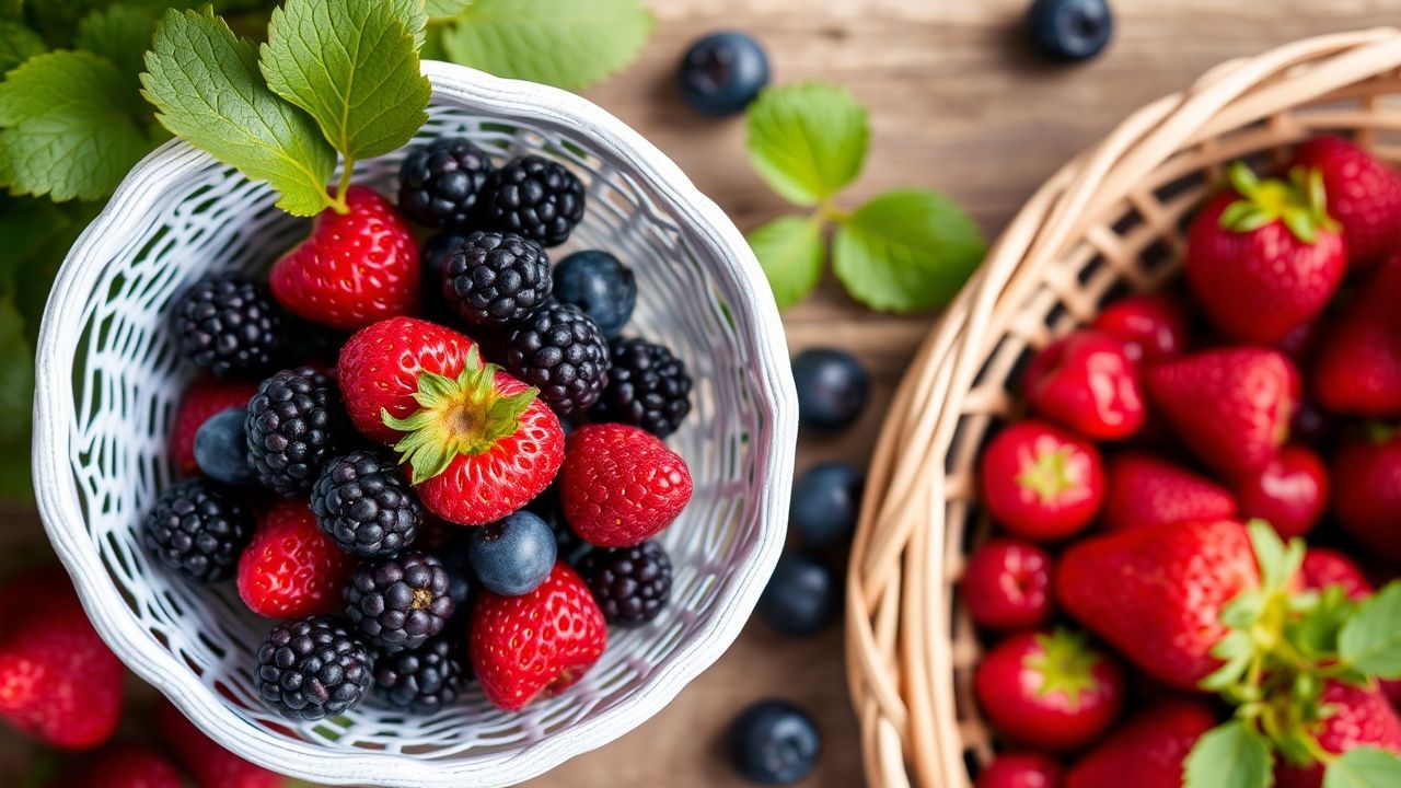 سلة توت ملونة، مربى وزينة ووصفات مبتكرة لحصادك الكبير