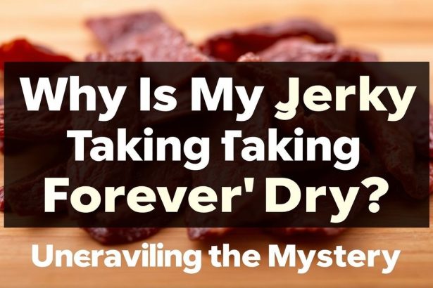 شرائح لحم مجفف تتأخر في الجفاف داخل مجفف منزلي تظهر مشكلة تجفيف الجيركي