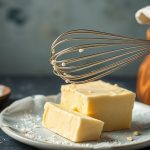 مضرب كهربائي يخفق زبدة منزلية ذهبية لقوام ناعم ونتائج خبز مثالية