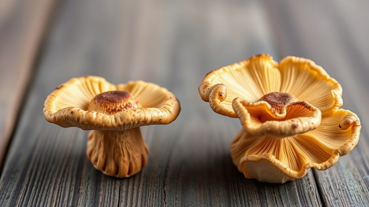 أطباق فطر بورتشيني الذهبي مع أعشاب طازجة ونكهات غنية