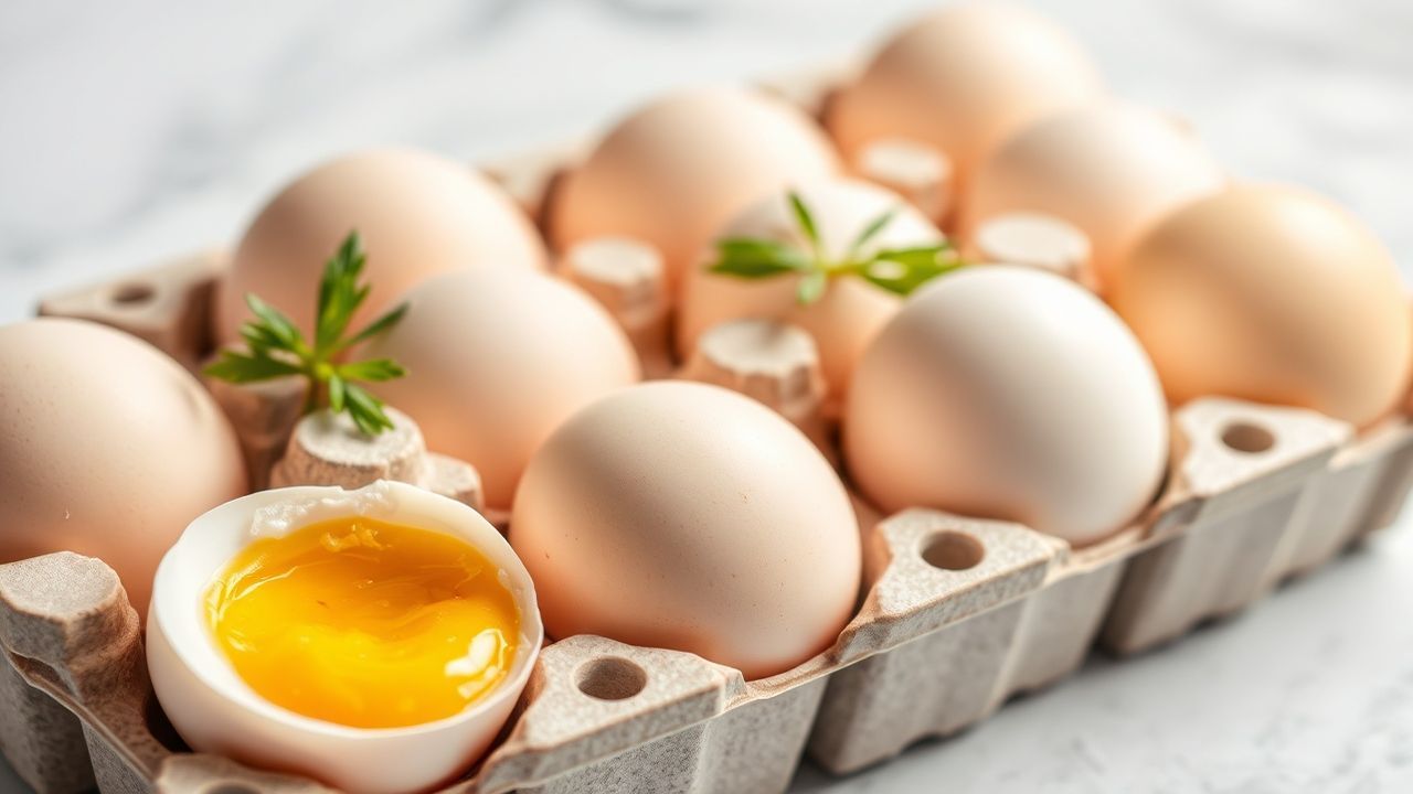 تشكيلة أطباق مبتكرة مصنوعة من البيض الطازج