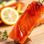 رنجة السلمون بالقطران الحلو والمالح، وجبة خفيفة ولذيذة.