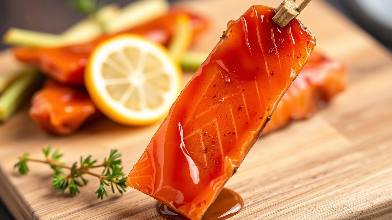 رنجة السلمون بالقطران الحلو والمالح، وجبة خفيفة ولذيذة.
