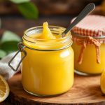 زبادي الليمون المنعش مصنوع يدويًا من الصفر.