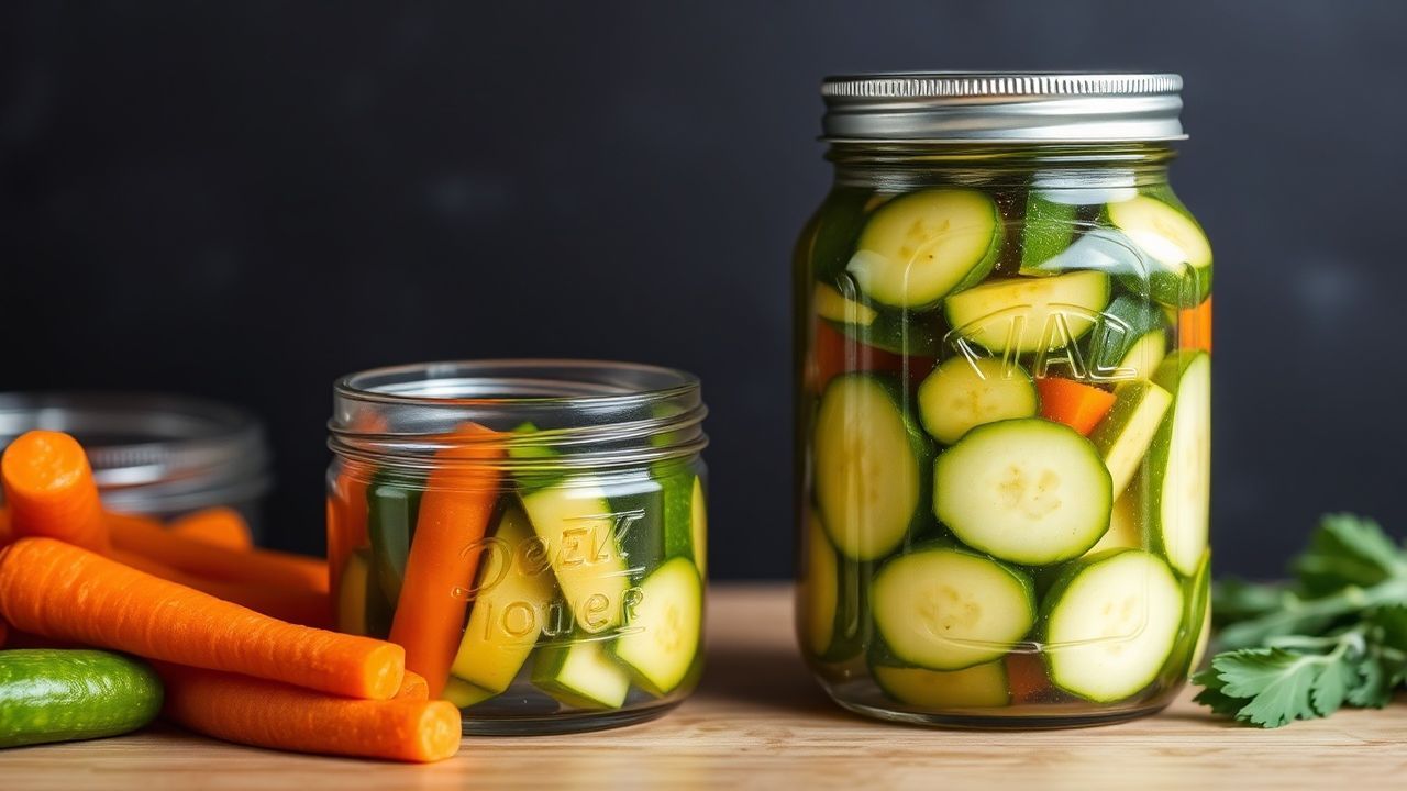 مخللات سريعة في الثلاجة: سحر التخليل المنزلي السهل.