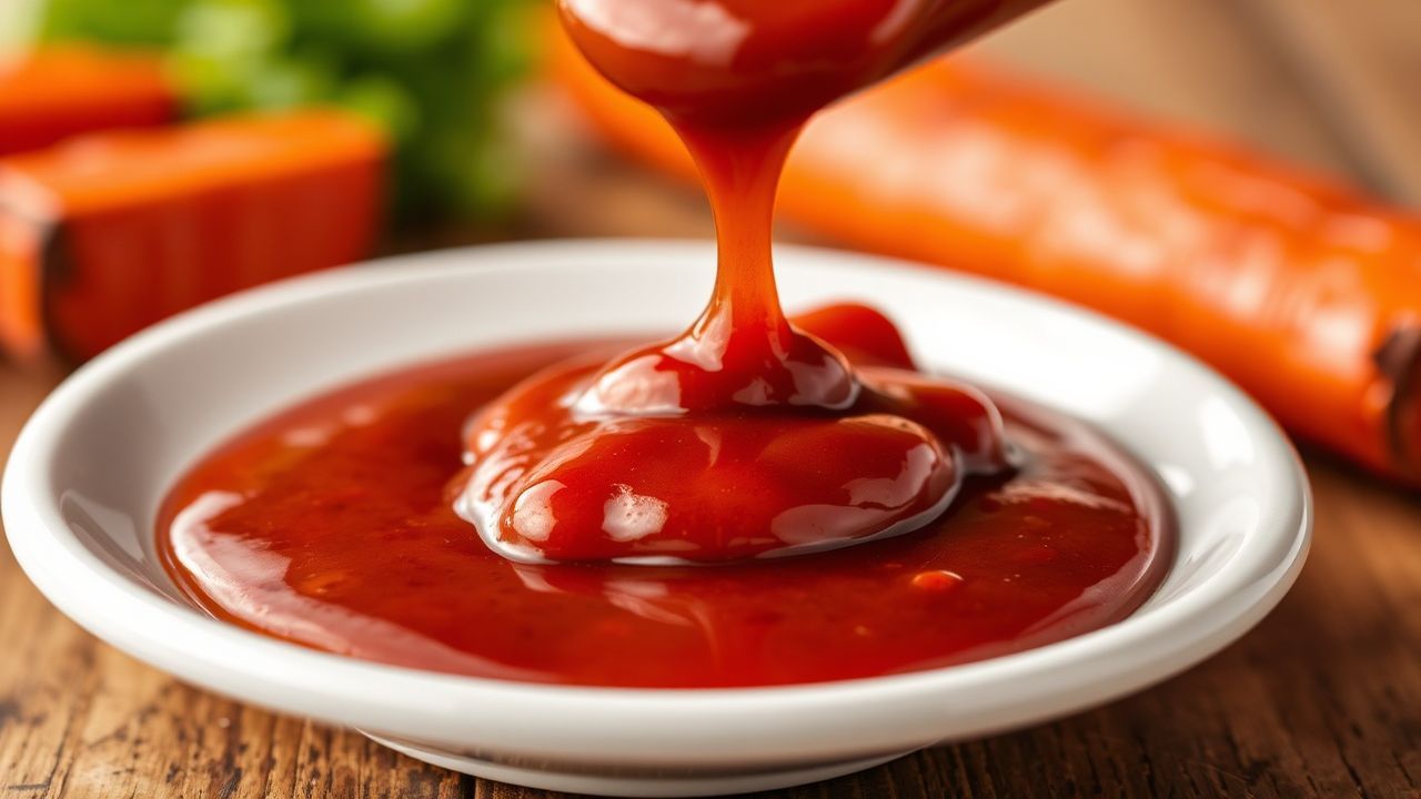 وعاء صلصة باربكيو منزلية سميكة ذات نكهة جريئة ومكونات طازجة