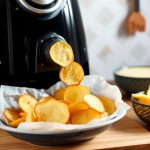 قلاية هوائية تعرض كيفية تجفيف وجبات خفيفة في المنزل