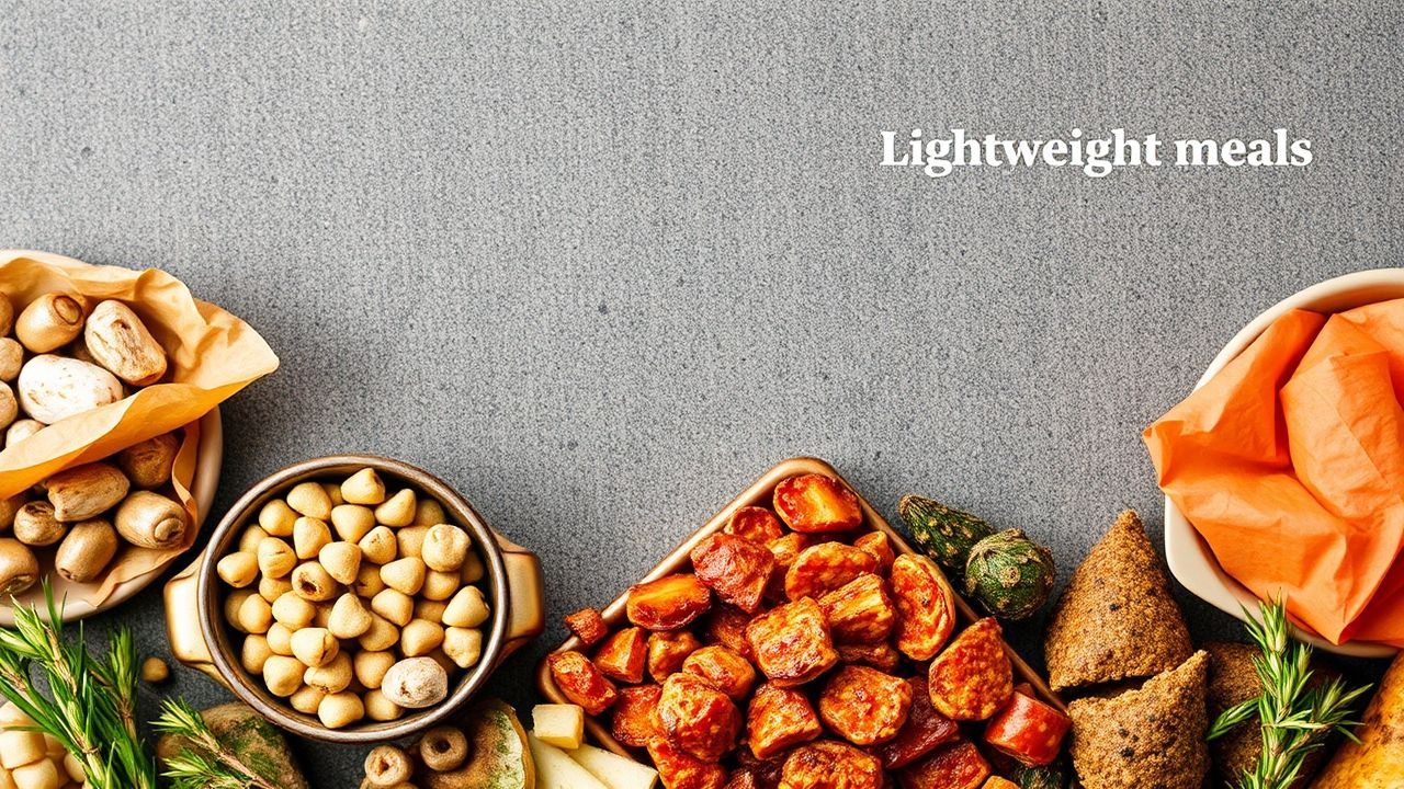 وجبات تخييم منزلية مجففة، خفيفة الوزن ومغذية، عبوات سهلة الحمل