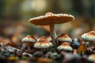 أرض غابية خالية من الفطر في موسم صمت وغموض هذا العام