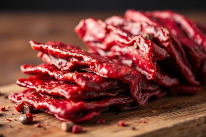 لحم بقري مفروم مجفف ومتبّل، نكهة غنية، لا حاجة لسلاح