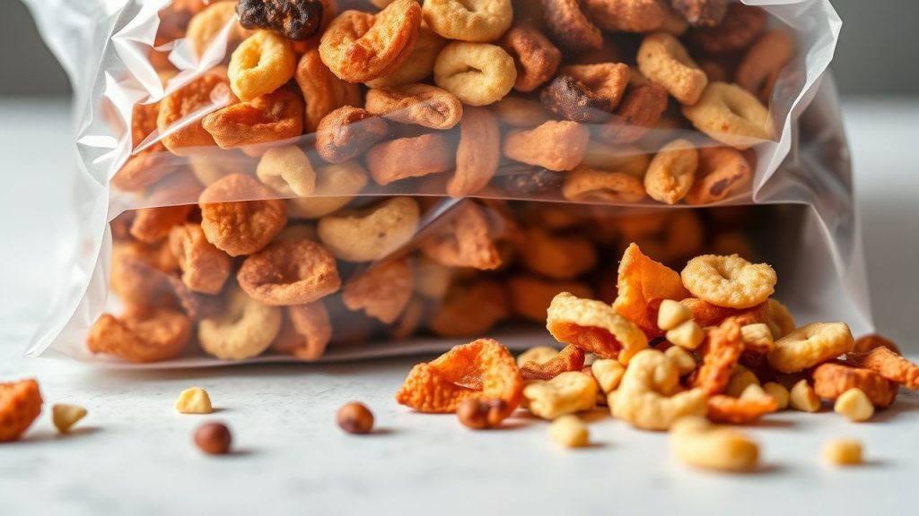 A selection of dried fruits and vegetables stored in airtight glass jars