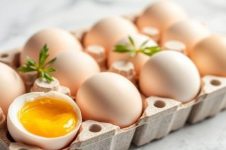 تشكيلة أطباق مبتكرة مصنوعة من البيض الطازج