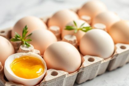 تشكيلة أطباق مبتكرة مصنوعة من البيض الطازج