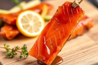 رنجة السلمون بالقطران الحلو والمالح، وجبة خفيفة ولذيذة.