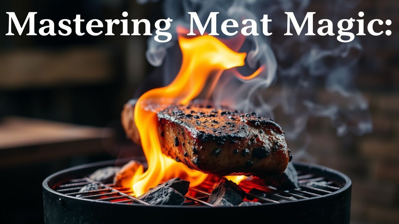Smoking meat on a charcoal grill, a magical guide.
