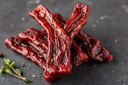 لحم بقري عالي الجودة لصنع اللحم المقدد اللذيذ.