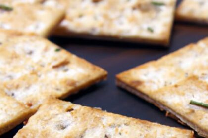 Crunchy Delights: Crafting Rosemary & Sea Salt Crackers