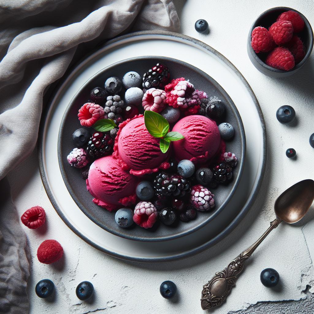 Berry Bliss: Crafting Refreshing Wild Berry Sorbet at Home
