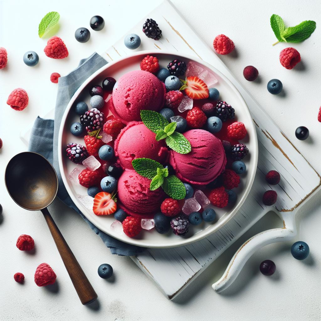 Berry Bliss: Crafting Refreshing Wild Berry Sorbet at Home