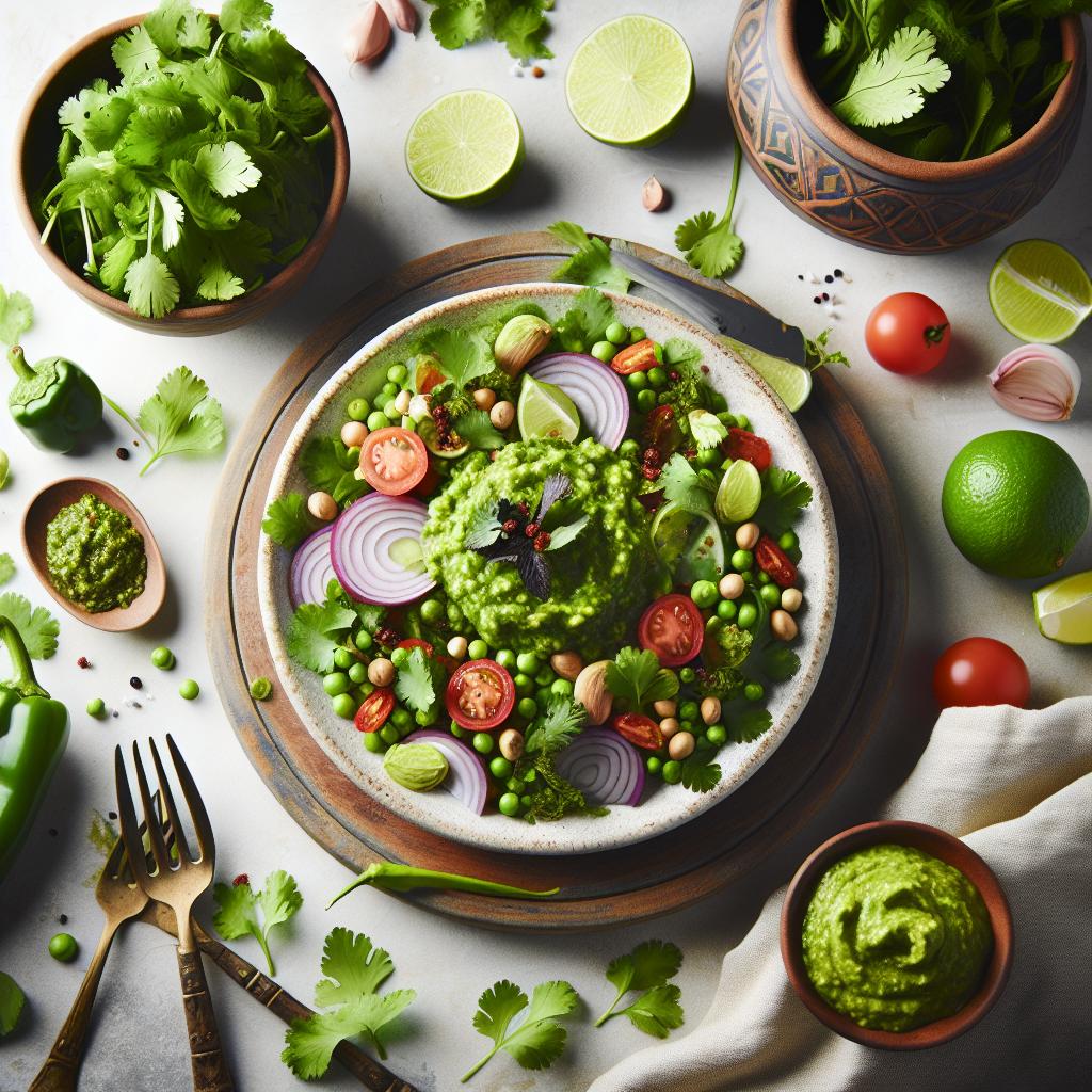 Zesty Homemade Green Chutney: Fresh Cilantro Mint Magic