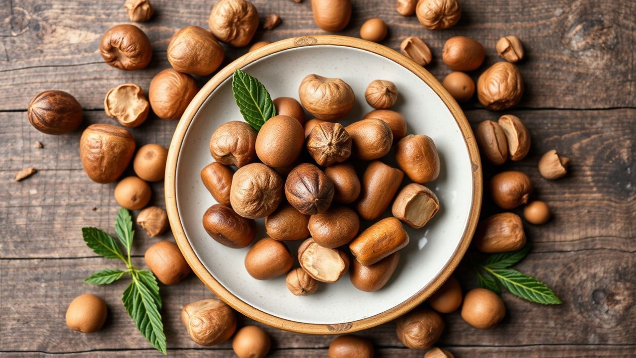 طبق نباتي شهي بلمسات من المكسرات البرية والمغذية