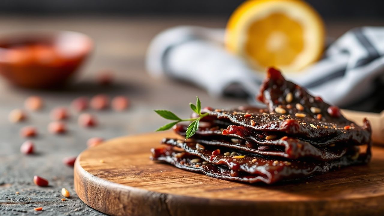 شرائح جيركي متبّلة بنكهات مدخنة وعشبية خالية من السكر