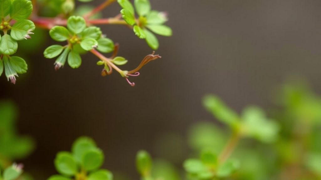 ساقان لاصقتان وخطاطيف صغيرة لنبات كليفرز في الحديقة