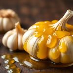 ثوم كونفيت ذهبي في زيت زيتون، شرائح ناعمة ومكرملة