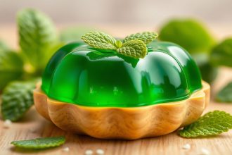 ملعقة هلام النعناع بطعم يشبه العشب