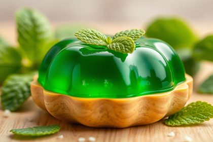 ملعقة هلام النعناع بطعم يشبه العشب