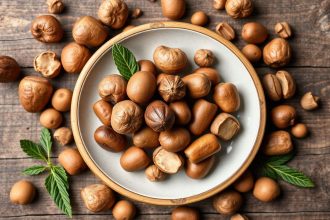 طبق نباتي شهي بلمسات من المكسرات البرية والمغذية